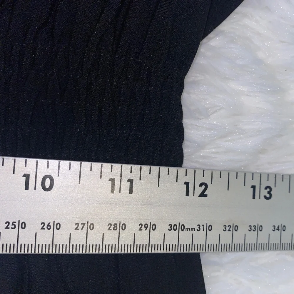 Classic Black and White Patterned Cache Dress Medium